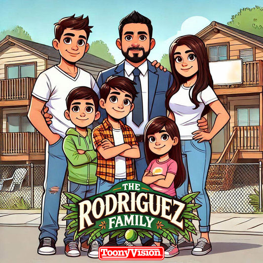 Digital Cartoon Selfie Friends Couples Personalized Custom Cartoon Portrait Image (Image) - ToonyVision