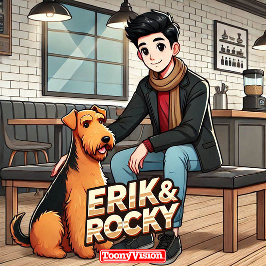 Dog Cartoon Custom 2D Portrait Photo Original Made Cartoon Pet Character (Image) - ToonyVision