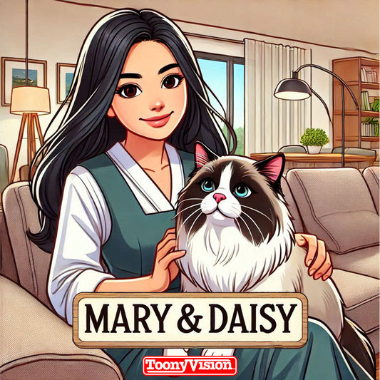 Dog Cartoon Custom 2D Portrait Photo Original Made Cartoon Pet Character (Image) - ToonyVision