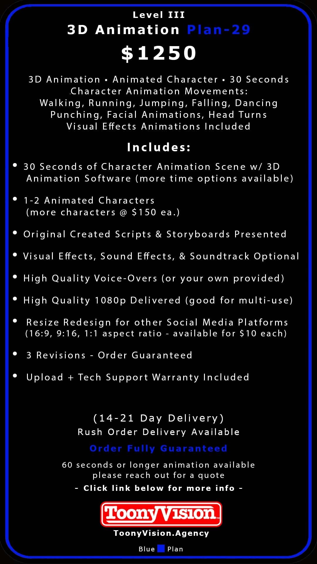 ToonyVision Animation Advertisement 3D Packages Level III-Plan 29 - ToonyVision