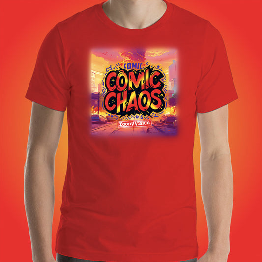 Comic Chaos Official Show Shirt Original Cartoon Animation Series by ToonyVision Men's Tee Shirts - ToonyVision