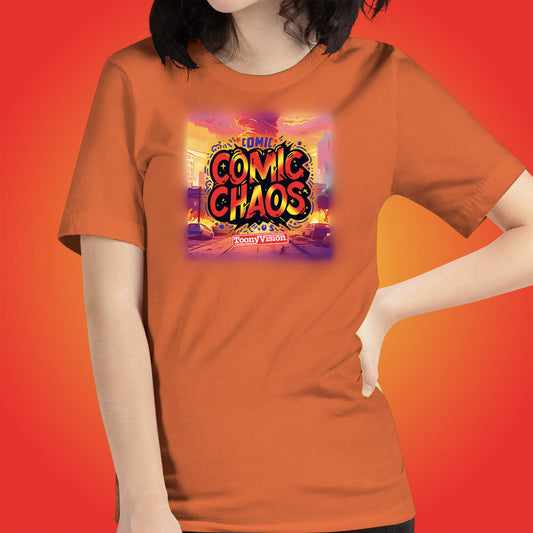 Comic Chaos Official Show Shirt Original Cartoon Animation Series by ToonyVision Women's Tee Shirts - ToonyVision