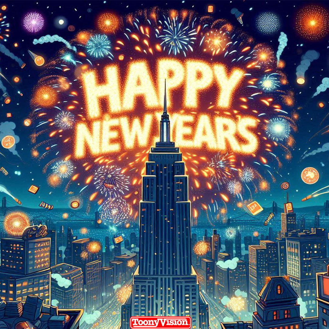 Create-Your-Own New Year’s Eve Cartoon eCard - ToonyVision