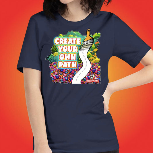 Motivational Animations Create Your Own Path Ep. 4 Cartoon Motivational ToonyVision Womens Tee Shirt Short Sleeve Tops - ToonyVision