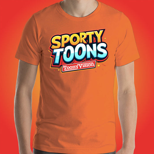 SportyToons Cartoon Sports Official Show Shirt Original Series by ToonyVision Men Tees Shirts - ToonyVision
