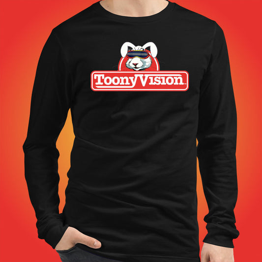 ToonyVision Rabbit Logo Men's Cartoon Long Sleeve Shirt Toony Vision Men Longsleeve Tees Multiple Colors Shirts