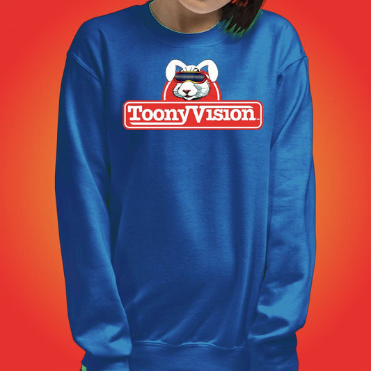 ToonyVision Sweatshirt Rabbit Logo Womens Crewneck Pullovers - ToonyVision