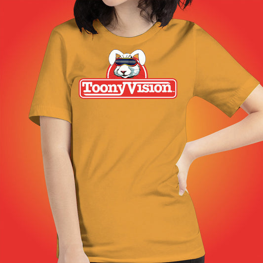 ToonyVision T-Shirt Rabbit Logo Womens Cartoon Tee Shirts - ToonyVision
