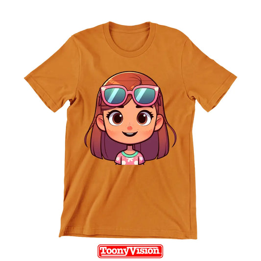 ToonyVision Cartoon Me Shirt for Girls โ Custom Shirt with Her Real Cartoon Face - www.ToonyVision.com