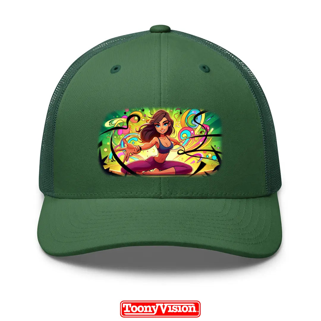 ToonyVision women’s printed cap for birthdays or holidays with cartoon from photo and clean badge-style front-panel merch print