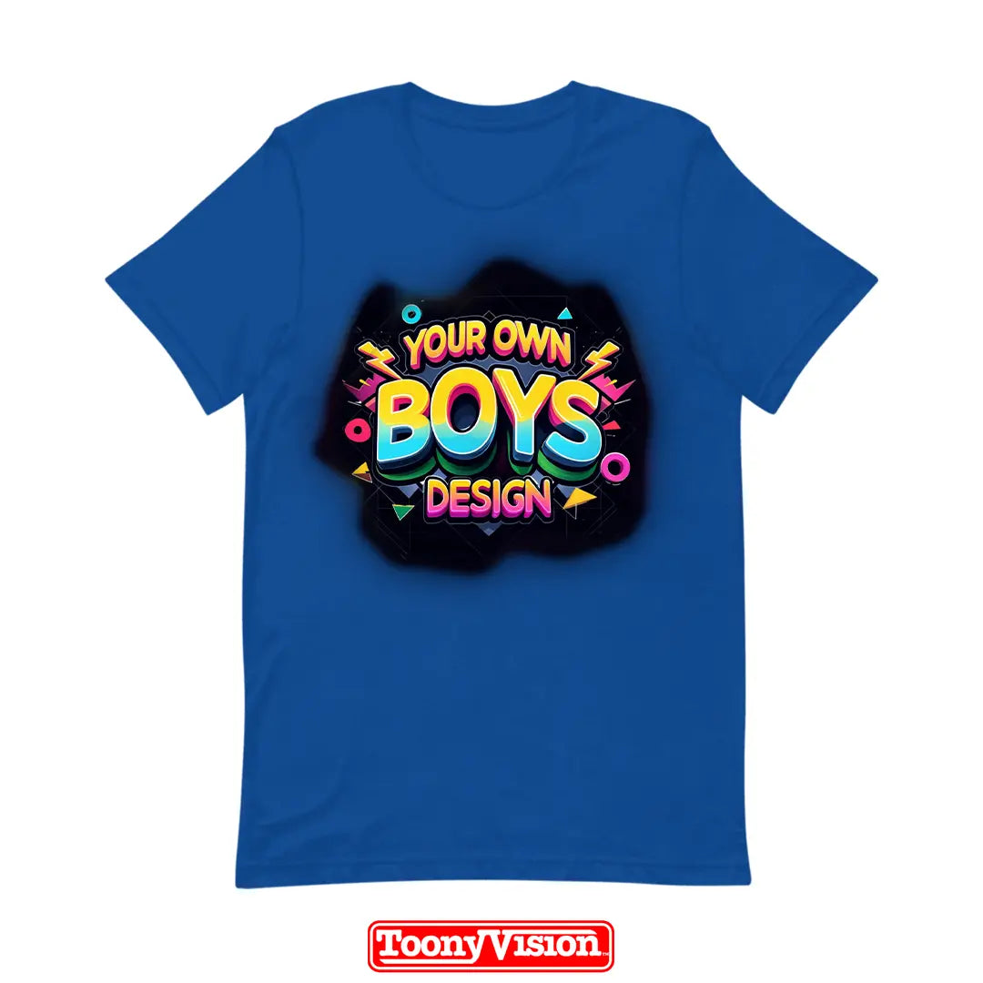 ToonyVision boys heat transfer shirt with his design or photo printed