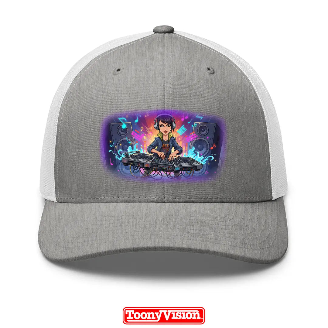 ToonyVision women’s printed cap with superhero or fashion cartoon character from photo and bold front-panel merch-style print