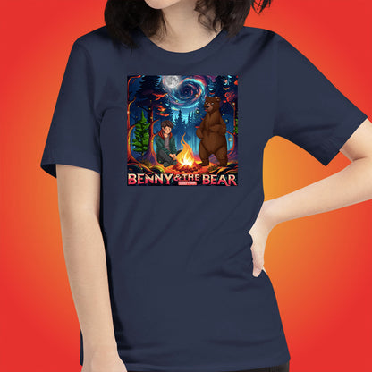 Benny & The Bear Official Show Shirt Original Cartoon Animation Series by ToonyVision Women Tee Shirts - ToonyVision