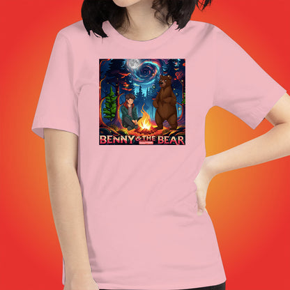 Benny & The Bear Official Show Shirt Original Cartoon Animation Series by ToonyVision Women Tee Shirts - ToonyVision