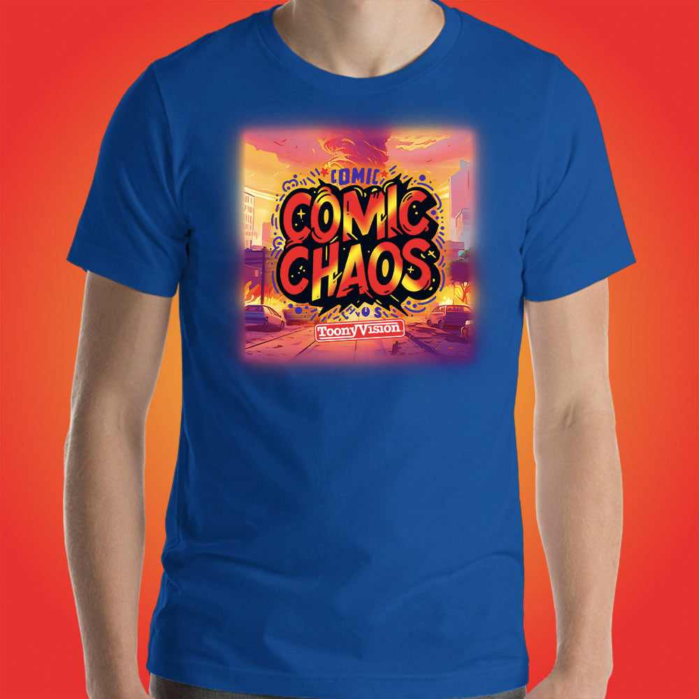 Comic Chaos Official Show Shirt Original Cartoon Animation Series by ToonyVision Men's Tee Shirts - ToonyVision