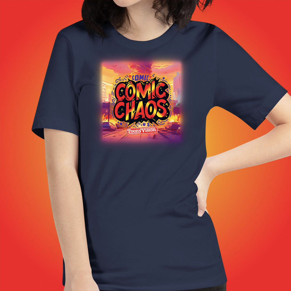 Comic Chaos Official Show Shirt Original Cartoon Animation Series by ToonyVision Women's Tee Shirts - ToonyVision