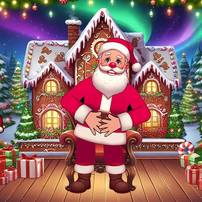 Santa Christmas Message Gifts 🎁 Create Personalized Cartoon Greeting from Santa Claus 🎅🏻 Your Names | Your Personal Message!