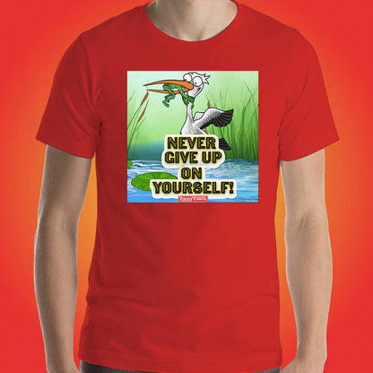 Motivational Animations Never Give Up on Yourself Ep. 2 Cartoon Motivational ToonyVision Men Tee Shirt Tops - ToonyVision