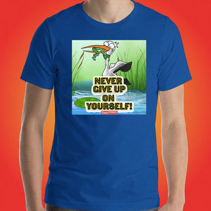 Motivational Animations Never Give Up on Yourself Ep. 2 Cartoon Motivational ToonyVision Men Tee Shirt Tops - ToonyVision