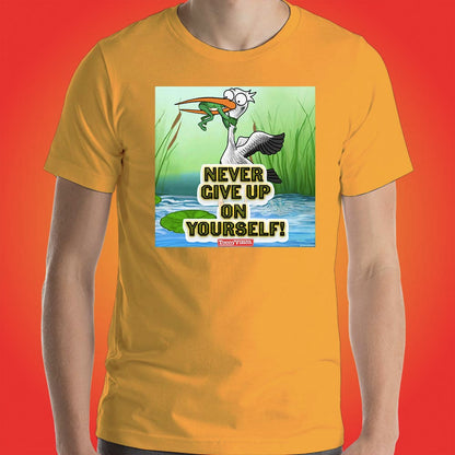 Motivational Animations Never Give Up on Yourself Ep. 2 Cartoon Motivational ToonyVision Men Tee Shirt Tops - ToonyVision