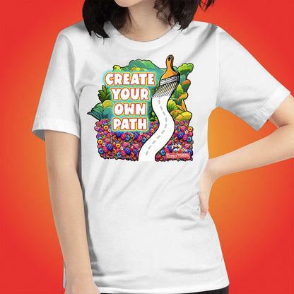 Motivational Animations Create Your Own Path Ep. 4 Cartoon Motivational ToonyVision Womens Tee Shirt Short Sleeve Tops