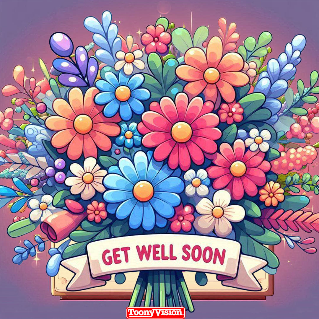 Personalized Get Well Soon Cartoon Video Message – Animated eCard Gift ...