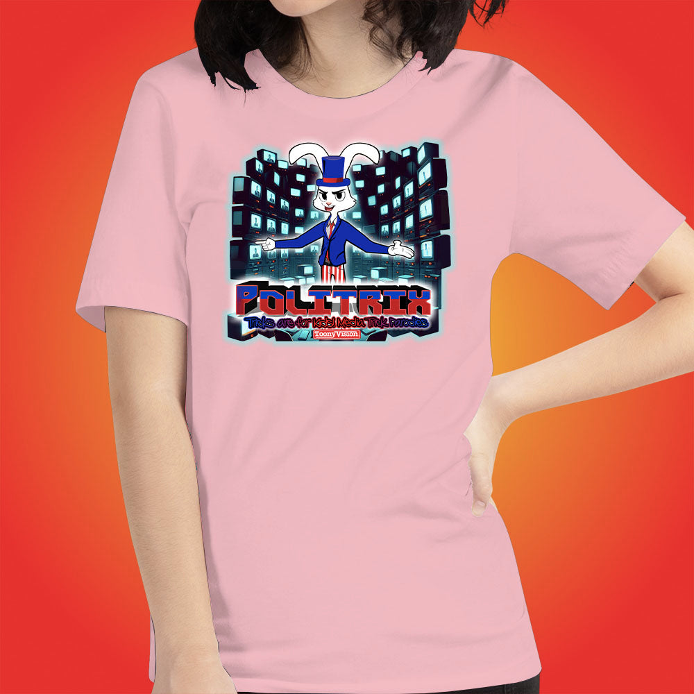 PoliTrix Cartoons by ToonyVision Official Show Logo Women Cartoon T-Shirts - ToonyVision