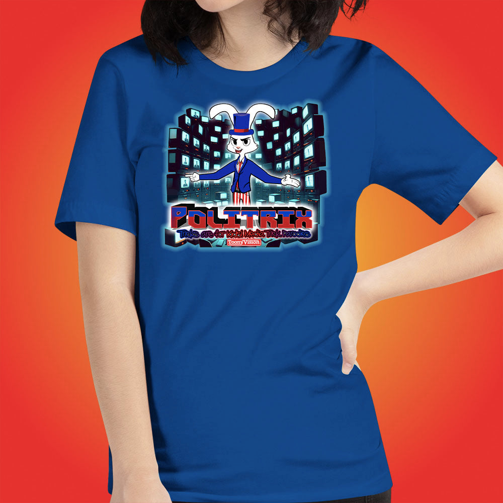 PoliTrix Cartoons by ToonyVision Official Show Logo Women Cartoon T-Shirts - ToonyVision