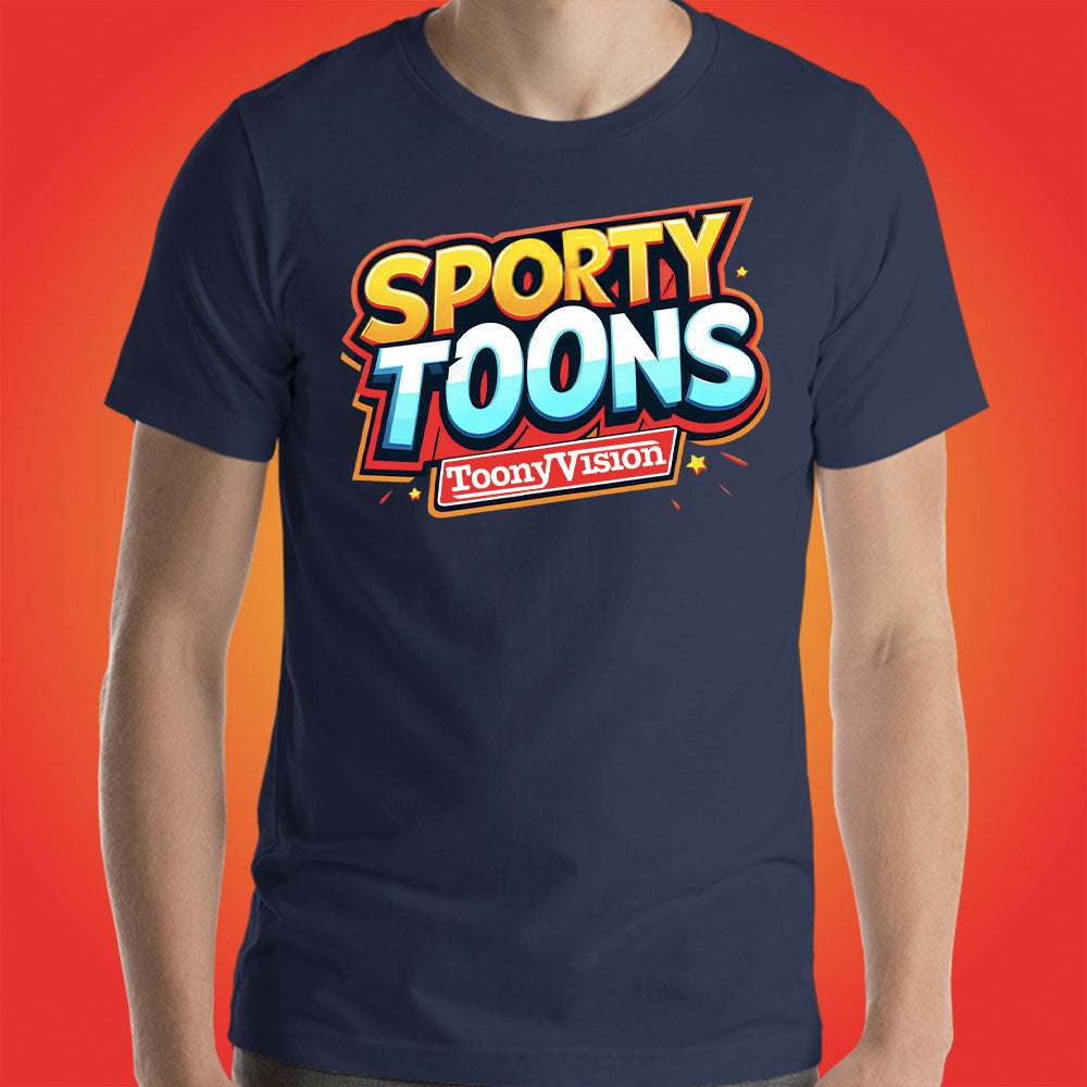 SportyToons Cartoon Sports Official Show Shirt Original Series by ToonyVision Men Tees Shirts - ToonyVision