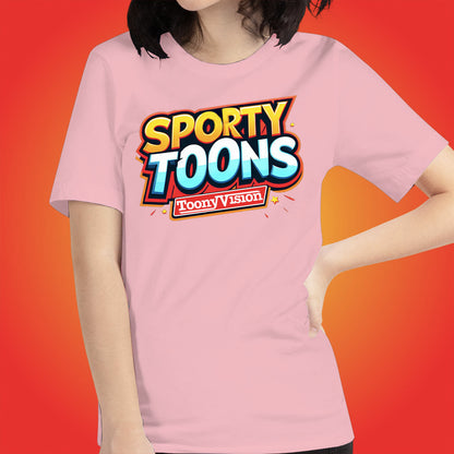 SportyToons Cartoon Sports Official Show Shirt Original Series by ToonyVision Women Tee Top - ToonyVision