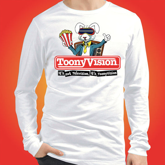 ToonyVision Cartoon Long Sleeve Shirt TV Rabbit Mens Shirts