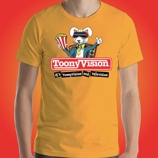 ToonyVision Cartoon Shirt TV Rabbit Mens Tee Shirts