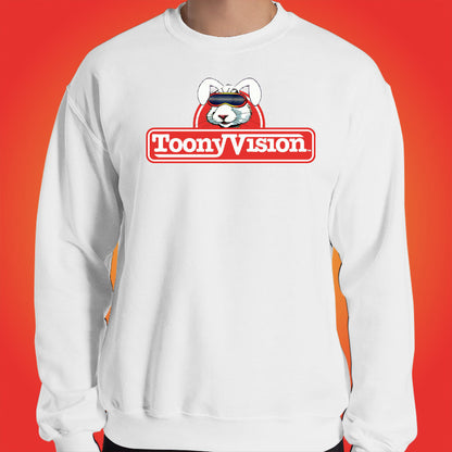 ToonyVision Sweatshirt Rabbit Logo Mens Crewneck Pullovers - ToonyVision