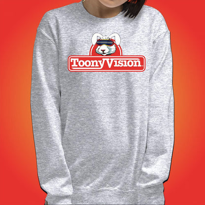 ToonyVision Sweatshirt Rabbit Logo Womens Crewneck Pullovers - ToonyVision