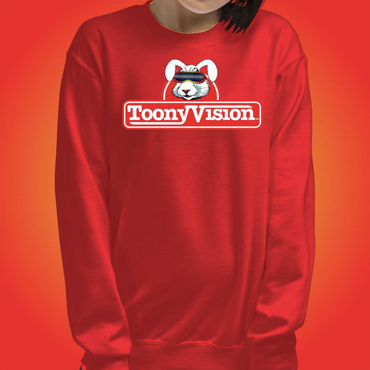 ToonyVision Sweatshirt Rabbit Logo Womens Crewneck Pullovers - ToonyVision