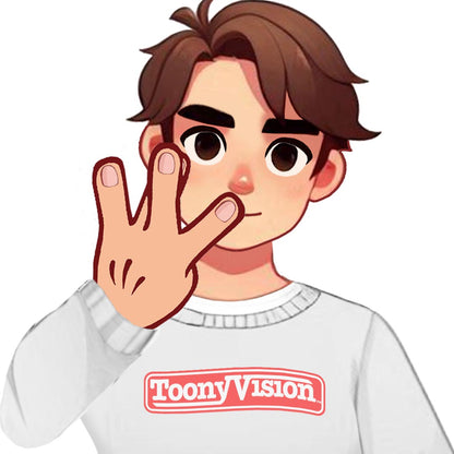 Cartoon of YOU with Hand Sign Message Made in Real Cartoon Animation