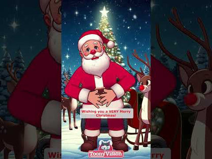 Santa Christmas Message Gifts 🎁 Create Personalized Cartoon Greeting from Santa Claus 🎅🏻 Your Names | Your Personal Message!