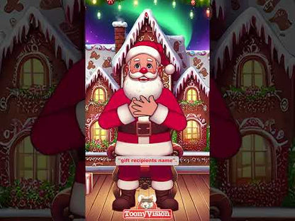 Santa Christmas Message Gifts 🎁 Create Personalized Cartoon Greeting from Santa Claus 🎅🏻 Your Names | Your Personal Message!