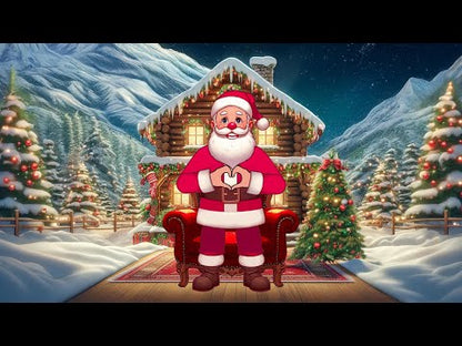 Santa Christmas Message Gifts 🎁 Create Personalized Cartoon Greeting from Santa Claus 🎅🏻 Your Names | Your Personal Message!