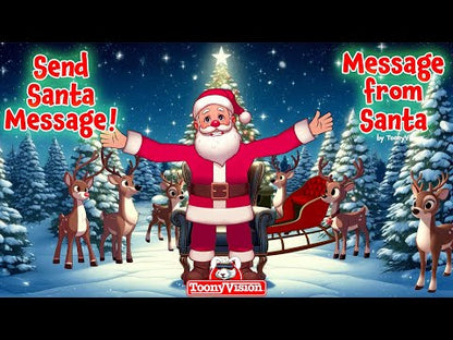 Santa Christmas Message Gifts 🎁 Create Personalized Cartoon Greeting from Santa Claus 🎅🏻 Your Names | Your Personal Message!