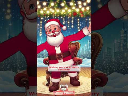 Santa Christmas Message Gifts 🎁 Create Personalized Cartoon Greeting from Santa Claus 🎅🏻 Your Names | Your Personal Message!