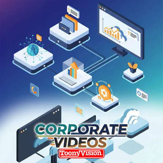 30-second animated corporate video by ToonyVision for business promo, training, company updates, and LinkedIn marketing with motion graphics and voiceover