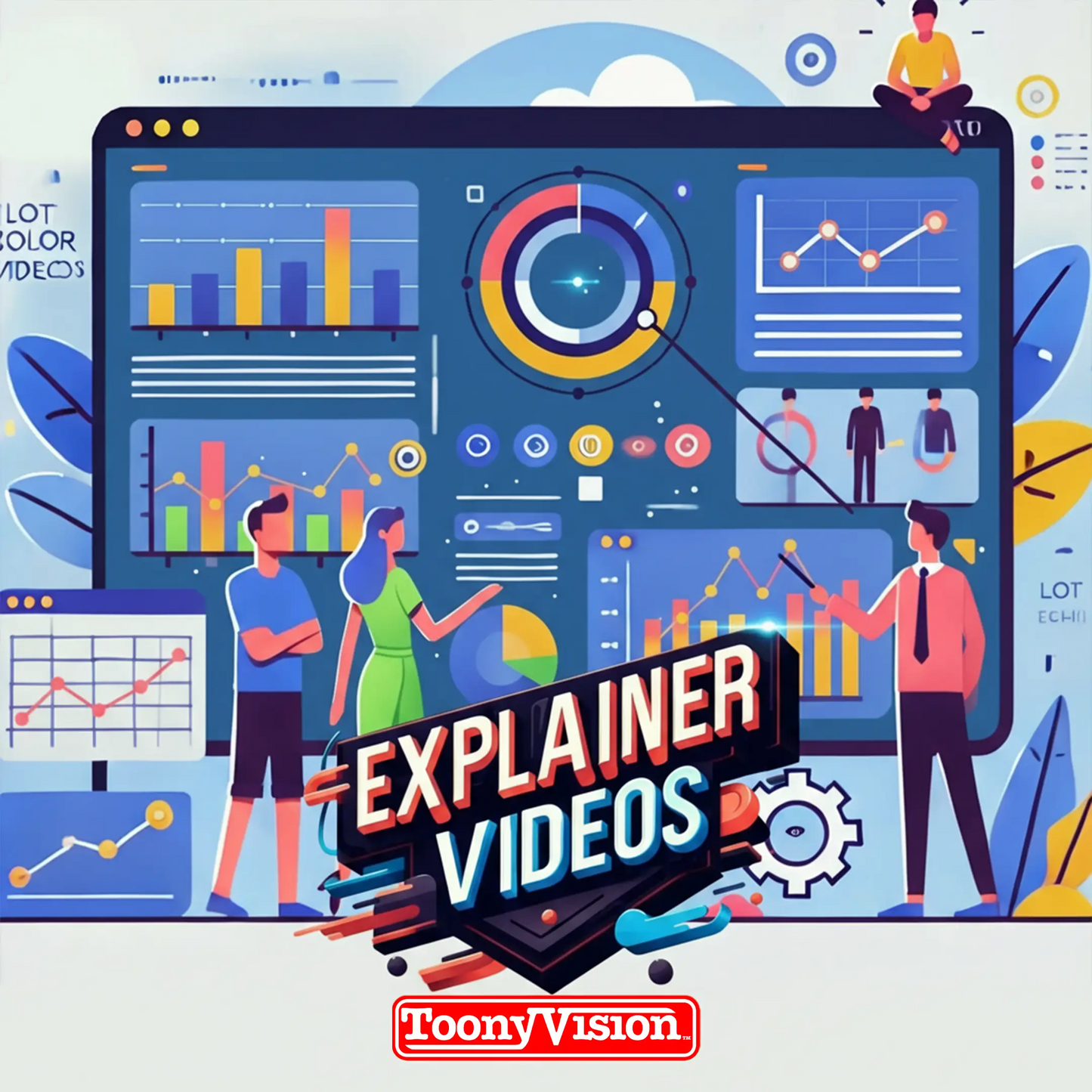 ToonyVision 30-second animated explainer video for SaaS and product marketing with voiceover, motion graphics, and conversion-focused storytelling