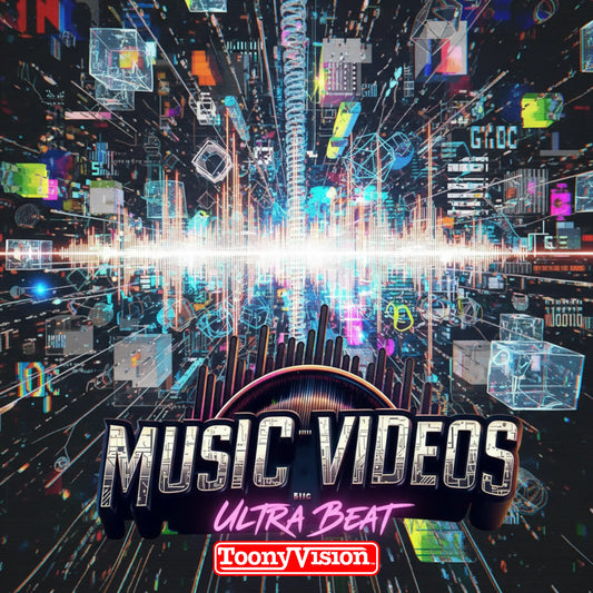 ToonyVision animated music visuals package letting you choose 6 15 30 or 60 seconds for a beat-synced music visualizer and motion album art video
