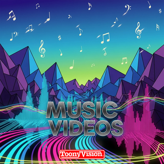 ToonyVision animated music visuals starter $99 deposit for a 6-second beat-synced looping music visualizer and motion cover art