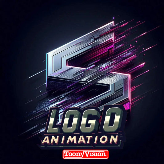 ToonyVision Animation Ad Agency animated logo reveal 6 seconds transparent background logo intro with motion graphics