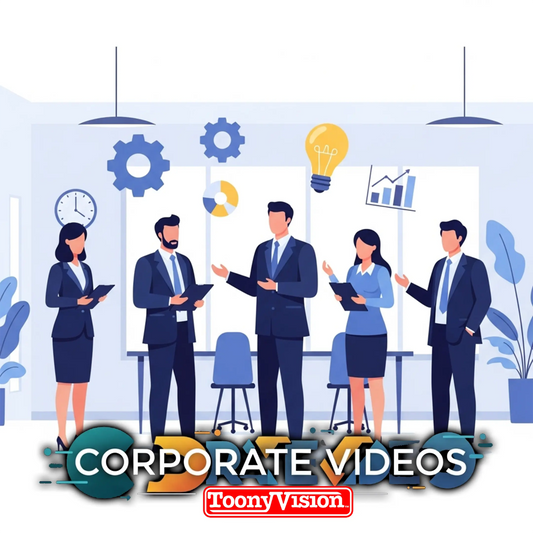 ToonyVision Animation Ad Agency corporate video package choose 30 second 1 minute 2 minute or 3 minute animated business video