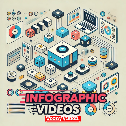 ToonyVision Animation Ad Agency 30 second infographic video animated data visualization charts graphs motion graphics and voiceover