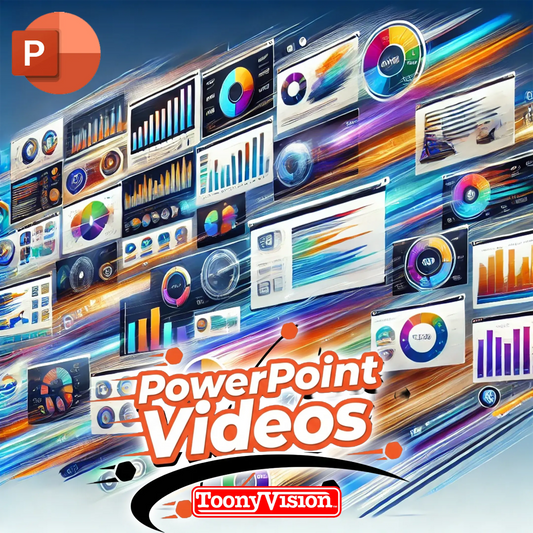 ToonyVision Animation Ad Agency PowerPoint video package choose 30 seconds to 3 minutes animated slide deck motion graphics presentation video