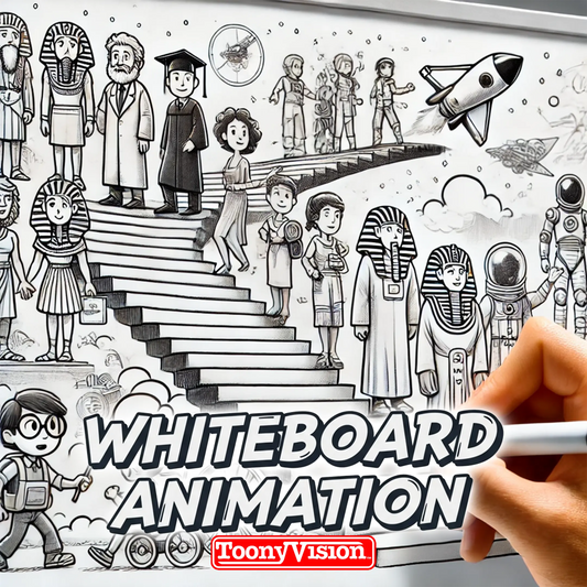 ToonyVision Animation Ad Agency whiteboard video package choose 30 seconds to 3 minutes whiteboard explainer animation with doodle drawing style